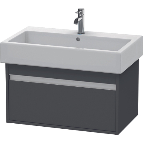 Duravit Ketho Meuble sous-lavabo avec 1 tiroir 75x44x41cm pour Vero 045480 graphite 0280166