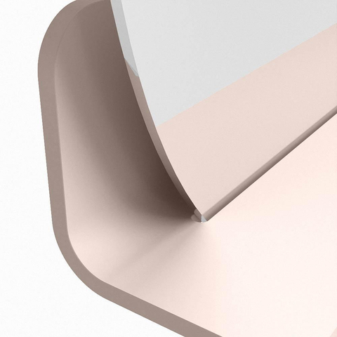 Mondiaz SPOT miroir – Ø 60 cm – avec tablette – Rosee (rose) SW1235591