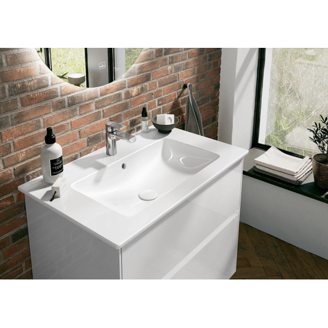 Villeroy & Boch venticello meubelwastafel - 80x50cm - met kraangat - met overloop - White Alpine (glans wit) 1025138