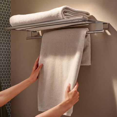 Hansgrohe AddStoris S handdoekrek met handdoekhouder chroom SW1567153