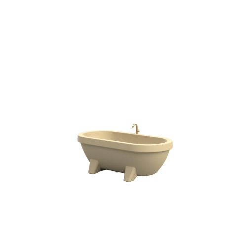 Gardentub Baignoire îlot (extérieur) - 194x94x66cm - synthétique - compatible à l'extérieur - sand dune mat (beige) SW1017089