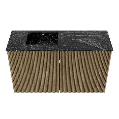 Mondiaz JOYA-DLUX 70cm toiletmeubel - kleur Dusk - Wastafel FAYE positie Links 1 kraangat kleur Lava. SW1423225