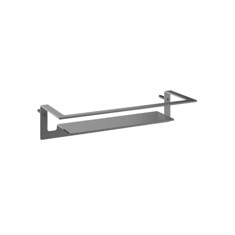 Hotbath Archie Design Douchekorf - recht - PVD - geborsteld gunmetal (antraciet) SW799025