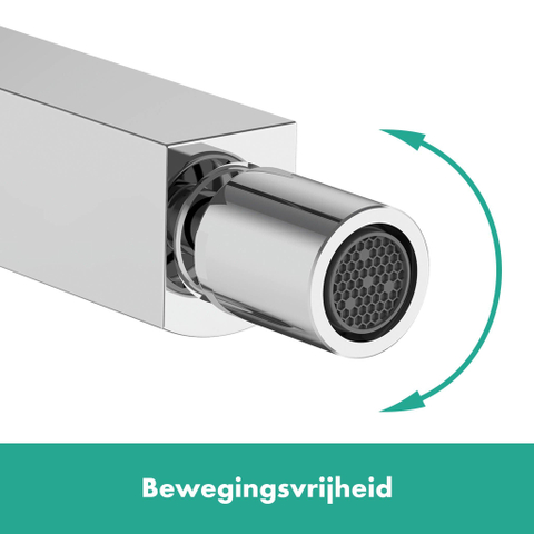 Hansgrohe Finoris Eengreeps bidetkraan - met afvoerplug - hoogglans chroom SW651059