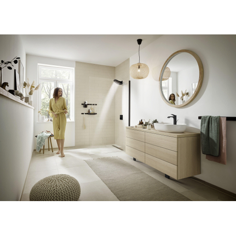 Hansgrohe Wallstoris Opbergbakje - 25x3.9x10cm - mat zwart SW651567