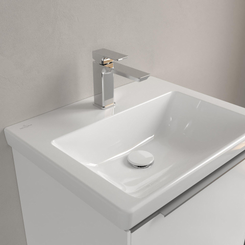 Villeroy & Boch Subway 3.0 Lavabo - 550 x 440 x 165 mm - Blanc Alpin CeramicPlus - sans trop-plein SW702082