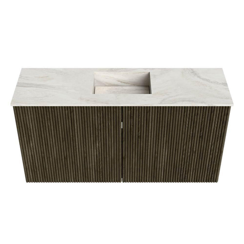 Mondiaz JOYA-DLUX 80cm meuble de salle de bains - couleur Shadow - Vasque FAYE position Milieu 1 trou de robinet couleur Ostra. SW1422998