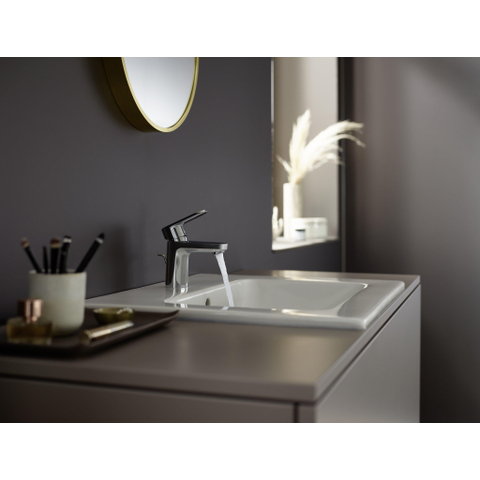 Hansgrohe Vernis Blend Eengreeps wastafelmengkraan - 70 - coolstart - met PopUp - trekwaste - hoogglans chroom SW642520