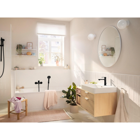 Hansgrohe Rebris s Eengreeps badmengkraan - opbouw - met 2 flow rates - mat zwart SW803028