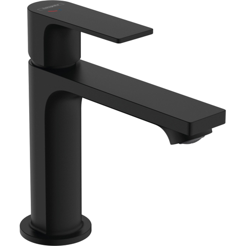 Hansgrohe Rebris e 1 greeps wastafelkraan - 110 - coolstart - met trekwaste - mat zwart SW796555