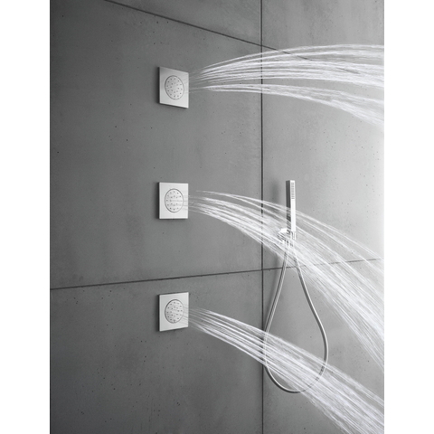 Hotbath Mate Inbouw bodyjet vierkant - hoogglans chroom SW12450