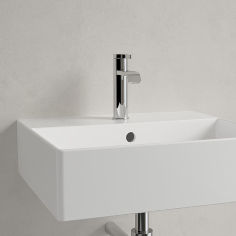 Villeroy & Boch memento 2.0 wastafel onderzijde - geslepen - 50x42cm - met overloop - 1 kraangat - White Alpine (glans wit) SW354333