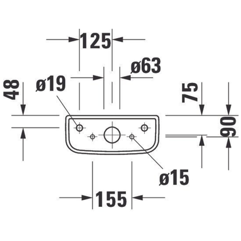 Duravit D-code Reservoir - 390x375x175mm - dualflush - met binnenwerk - wit 0315247
