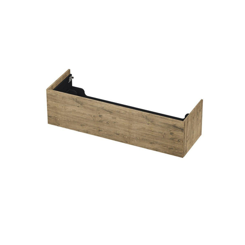 INK Wastafelonderkast - 140x45x37.6cm - 1 lade - push to open - met recht opdekfront - MFC - Naturel eiken SW439524
