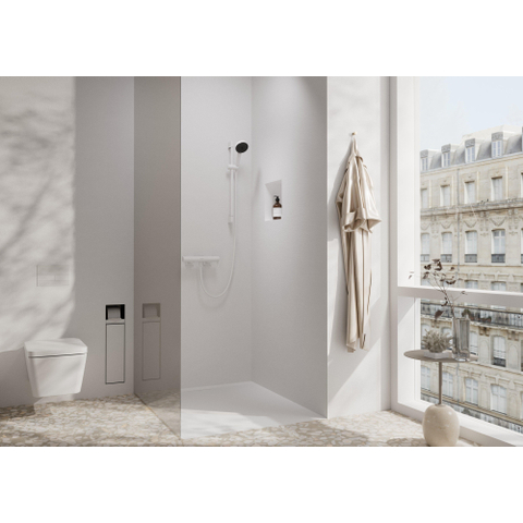 Hansgrohe Pulsify select s - select glijstangset - 3jet Relaxation - 10.5cm - met glijstang 65 cm - mat wit SW651000