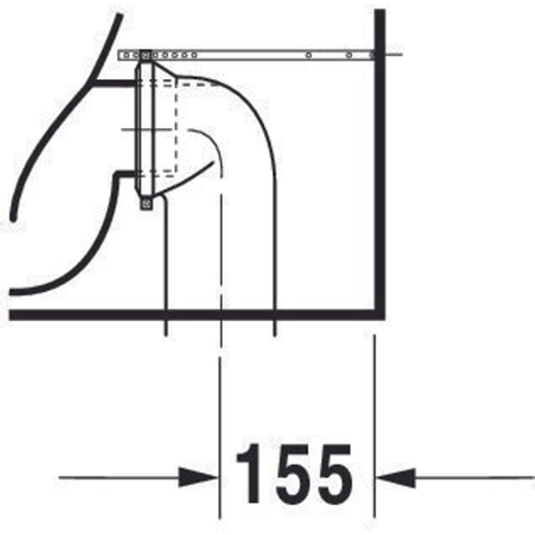 Duravit Starck 2 cuvette pour réservoir apparent vario avec fixation dissimulée sans réservoir blanc 0295871