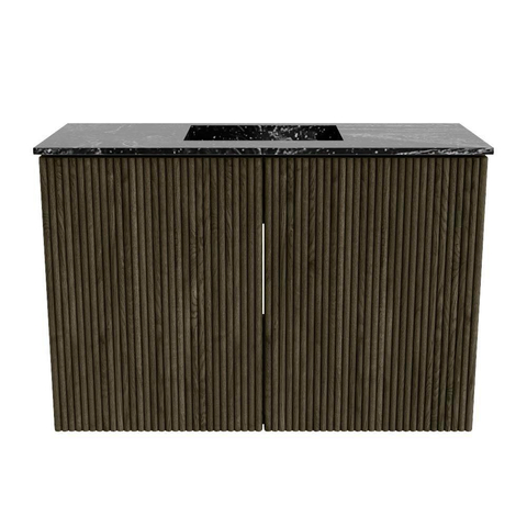 Mondiaz JOYA-DLUX 60cm meuble de toilette - couleur Shadow - Vasque FAYE position Milieu Sans trou de robinet couleur Lava SW1422832