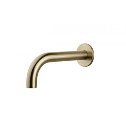 Wiesbaden Caral Baduitloop rond - 25cm 1/2" - PVD - geborsteld messing (goud) SW373439