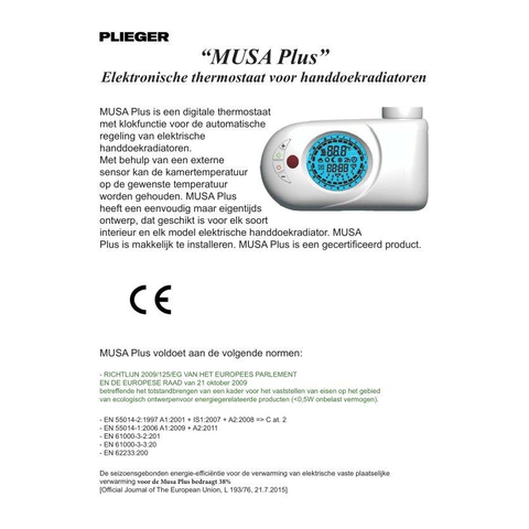 Plieger Elba Electrical Elektrische Designradiator - 94.2x60cm - met thermostaat - 500w - wit SW1027362