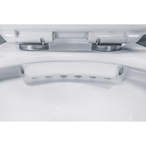 QeramiQ Basic Start Classico hangtoilet – spoelrandloos – diepte 54,5 cm – met softclose zitting – glans wit SW1152613