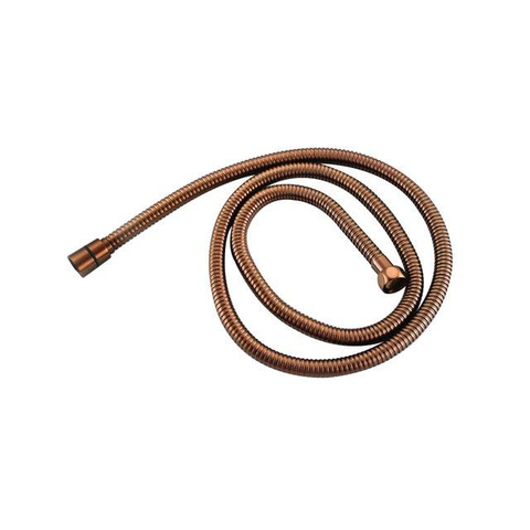 Fortifura Nebbio Ensemble de douche pluie - robinet encastré - élément encastré - coude mural de raccordement - flexible de douche métal - douchette à main barre - bras mural 35cm - pomme de douche ronde - cuivre brossé PVD (cuivre) SW1237968