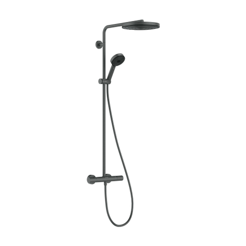 Hansgrohe Pulsify S opbouw regendoucheset – vaste douchehouder – black chrome brushed – 260 showerpipe SW1566504