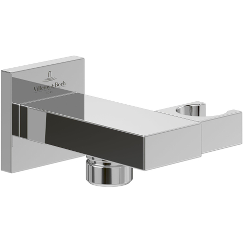 Villeroy & Boch Universal Showers handdouchehouder - voor wandmontage hoekig - hoogglans chroom SW974404