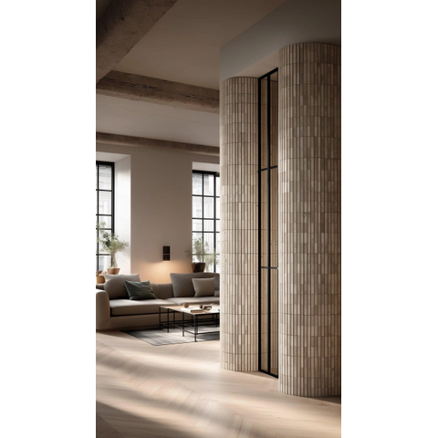 The Mosaic Factory Natural Stone mozaïektegel - 30x30cm - 10mm - vierkant - mat beige SW1576311