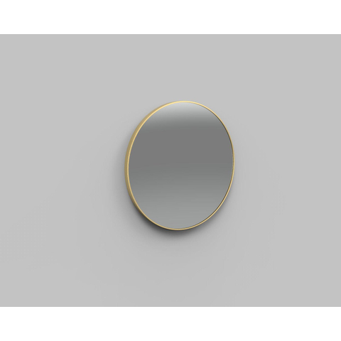 Arcqua Reflect spiegel two rond 80cm aluminium omlijsting mat goud SHOWROOMMODEL SHOW20965
