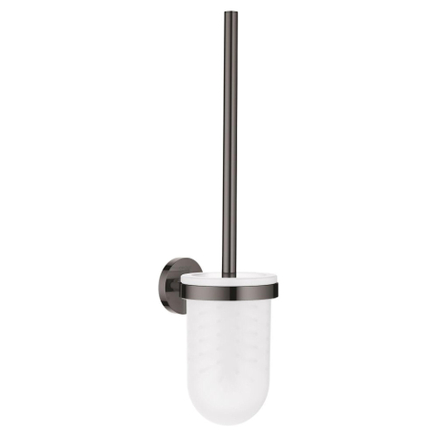 Grohe Essentials Toiletborstelhouder - wandmontage - rond - open - hard graphite (antraciet) SW99040