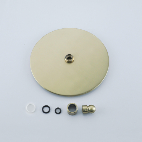 Fortifura Calvi Pommeau de douche 25cm rond 6mm Laiton brossé SW720555