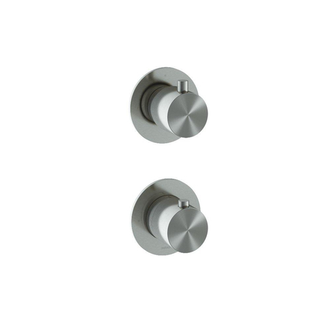 Hotbath Archie Afbouwdeel - inbouw thermostaat - met 2-weg stop-omstel IX RVS316 - RVS 316 SW799026
