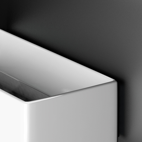 Clou New Flush lave-mains 38x18cm sans plage de robinetterie céramique blanc brillant SW106240