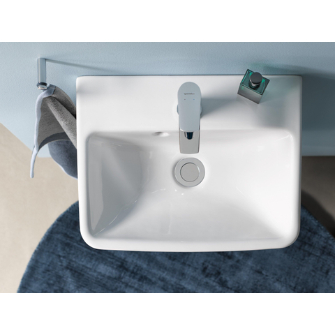 Duravit No.1 - No.1 - wastafel - 500mm - met overloop - 1 kraangat midden - hoogglans wit SW723751