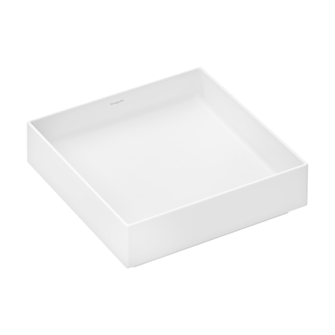 Hansgrohe Xuniva opzetwaskom - 40x40x12cm - vierkant - mat wit SW1413688