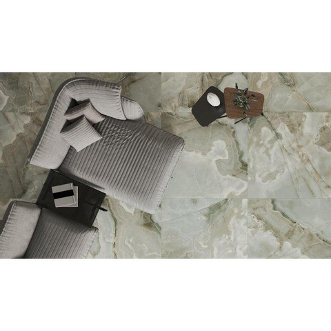 ÉCHANTILLON Ceralto Alabro Vein carrelage sol et mur 60X120cm rectifié Jade Brillant SW912359