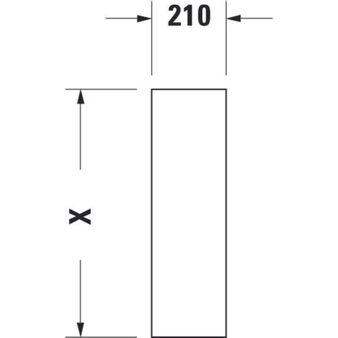 Duravit Starck 3 Zuil - 150x705x210mm - wit 0313599