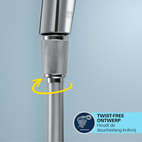 GROHE Vitalio Joy Regendoucheset Opbouw - hoofddouche 26cm - handdouche rond - chroom OUTLETSTORE STORE44207