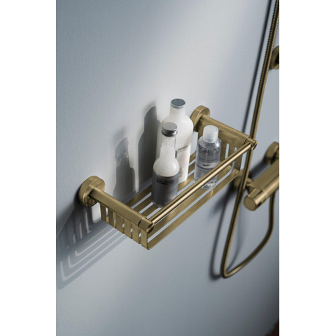 Haceka Kosmos Panier de douche - 35x14x10cm - or brossé SW728307