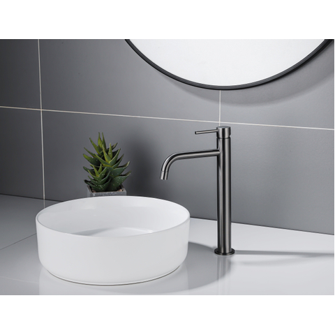 Fortifura Calvi Slim Mitigeur lavabo rehaussé monotrou Gun metal SW766539