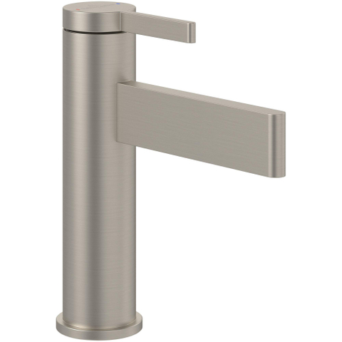 Villeroy & Boch Dawn 1 greeps wastafelkraan - zonder pop up afvoergarnituur - Brushed Nickel (rvs) SW974107