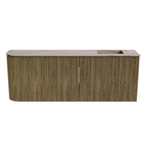 Mondiaz JOYA-DLUX 111.6cm toiletmeubel - ronding links kleur Dusk - Wastafel FAYE positie Rechts 1 kraangat kleur Arena. SW1425784