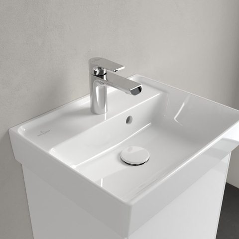 Villeroy & Boch Collaro fontein - 45x37cm - met overloop - 1 kraangat - White Alpine (glans wit) SW358349