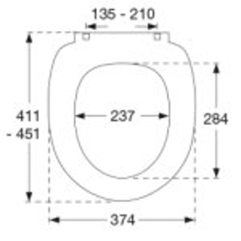 Pressalit Abattant WC softclose-quickrelease Scandinavia PLUS 758 SW339437