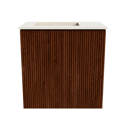 Mondiaz JOYA-DLUX 40cm toiletmeubel - kleur Ruby - Wastafel FAYE positie Links Zonder kraangat kleur Meli. SW1425327