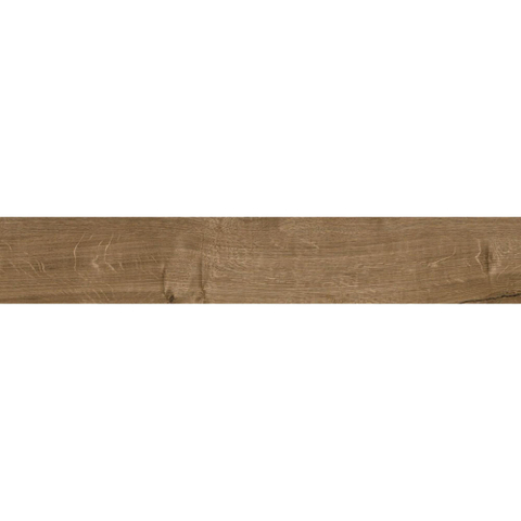 Terravito Selvaro Keramisch parket wand- en vloertegel - 20x120cm - 9.0mm - Rechthoek - gerectificeerd - Houtlook - mat bruin - Walnut SW1595604