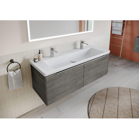 Villeroy & Boch Subway 3.0 spiegel - 130x75cm LED licht rondom - mat zilver SW641543