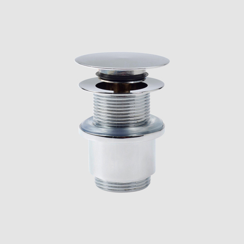 Clou InBe stop/go bouchon de vidage avec capuchon de recouvrement plat rond chrome SW9469