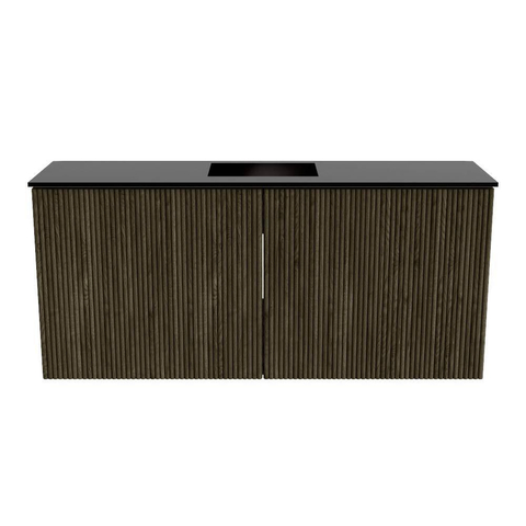 Mondiaz JOYA 90cm meuble de salle de bains - couleur Shadow - Vasque FAYE position Milieu 1 trou de robinet couleur Urban. SW1421482