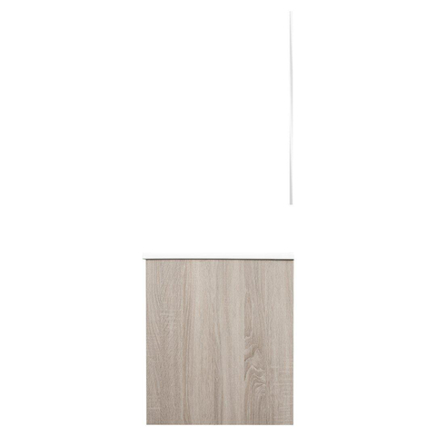 Differnz Bolo Ensemble meuble de salle de bains 61x50x46cm panneau FSC MFC / Céramique blanche chêne clair mat SW787970